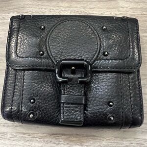 EUC Chloé Paddington Wallet - Black Pebbled Leather
